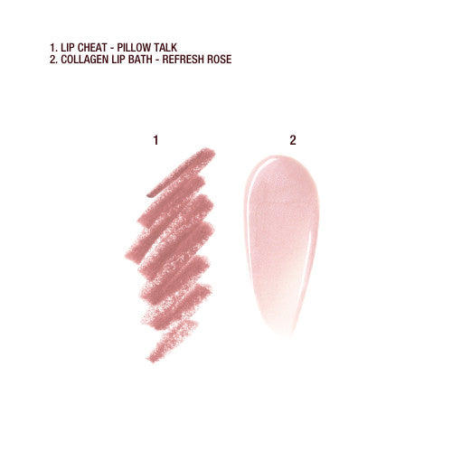 Charlotte Tilbury- Mini Glossy Pink Lip Gloss + Lip Liner Set -Tono Fresh Pink