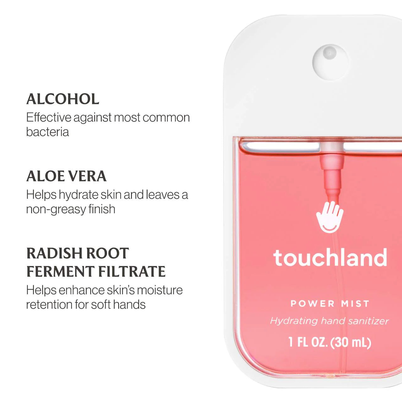 Touchland Desinfectante de manos hidratante Power Mist