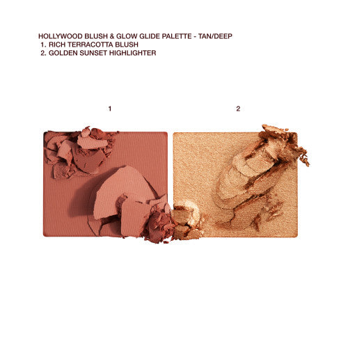 Charlotte Tilbury Mini Hollywood Blush & Glow Palette Tono Tan To Deep