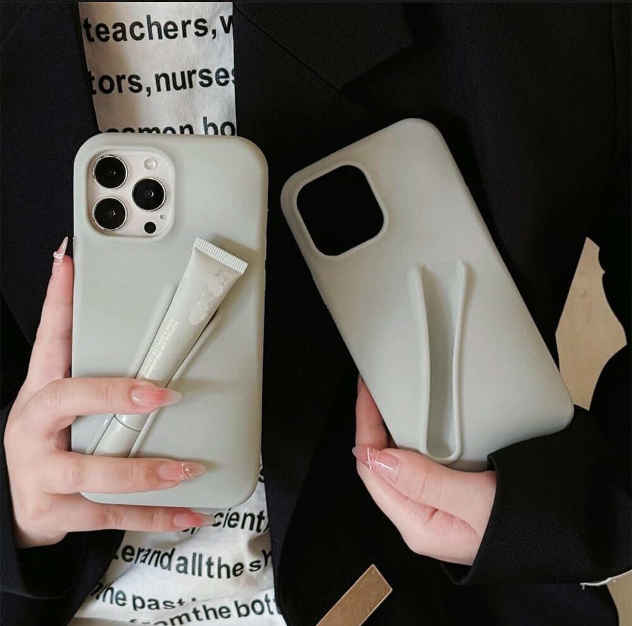 Carcasa para IPhone con funda para Brillo labial