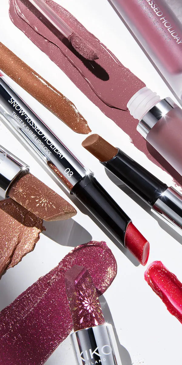Snow-kissed holiday sparkly peaks lipstick 01