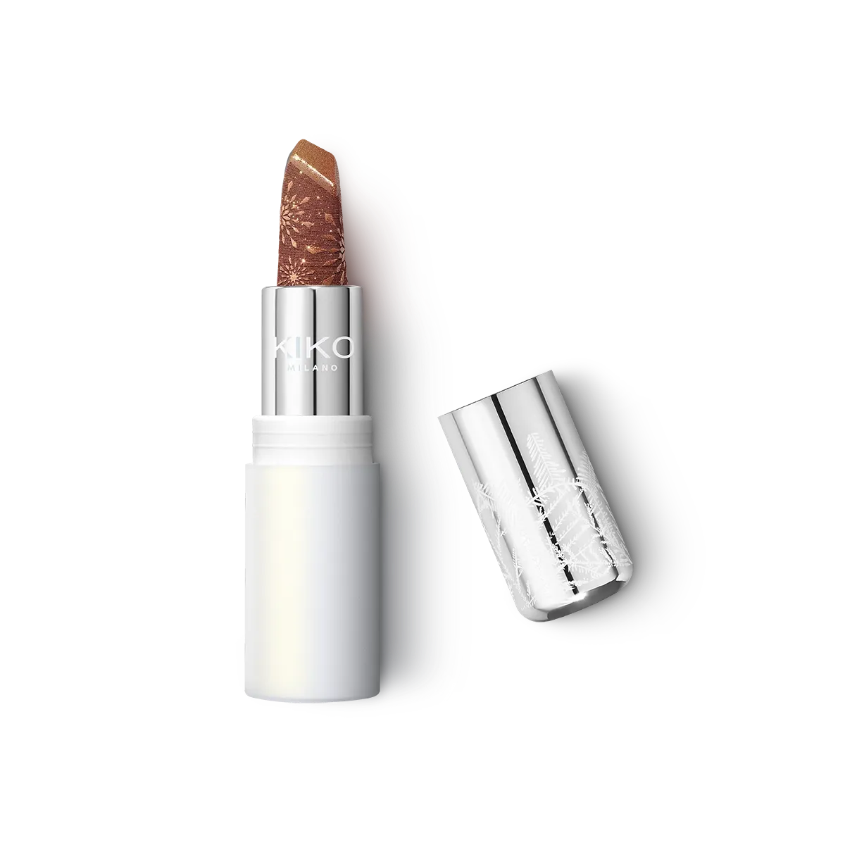 Snow-kissed holiday sparkly peaks lipstick 01