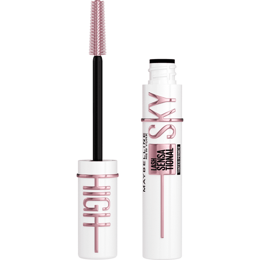 Maybelline Lash Sensational Sky High Tinted Primer Mascara Makeup, Soft Black